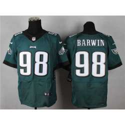 Nike Philadelphia Eagles #98 Barwin 2014 Green Team Color NFL Elite Jersey DingZhi