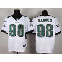 Nike Philadelphia Eagles #98 Barwin 2014 White Team Color NFL Elite Jersey DingZhi