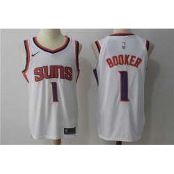 Nike Phoenix Suns #1 Devin Booker White Stitched NBA Jersey