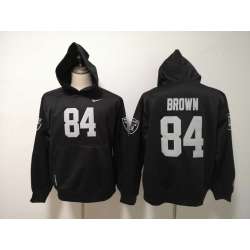Nike Raiders 84 Antonio Brown Black All Stitched Hooded Sweatshirt