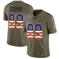 Nike Raiders 89 Amari Cooper Olive USA Flag Salute To Service Limited Jersey Dyin