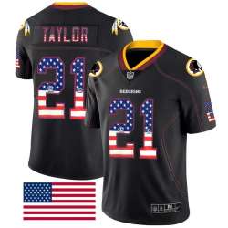 Nike Redskins 21 Sean Taylor Black USA Flag Fashion Limited Jersey Dyin