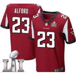 Nike Robert Alford Men's Red Elite Jersey #23 NFL Home Atlanta Falcons Super Bowl LI 51