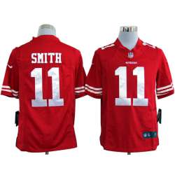 Nike San Francisco 49ers #11 Alex Smith Game Red Jerseys