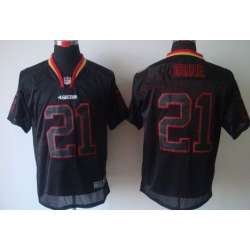 Nike San Francisco 49ers #21 Frank Gore Lights Out Black Elite Jerseys