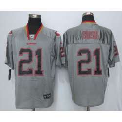 Nike San Francisco 49ers #21 Reggie Bush Lights Out Gray Elite Jerseys