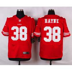 Nike San Francisco 49ers #38 Hayne Red Elite Jerseys