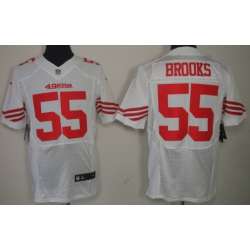 Nike San Francisco 49ers #55 Ahmad Brooks White Elite Jerseys