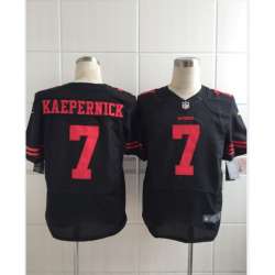 Nike San Francisco 49ers #7 Colin Kaepernick 2015 Black Elite Jerseys