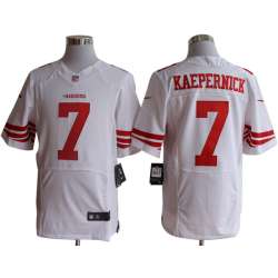 Nike San Francisco 49ers #7 Colin Kaepernick White Elite Jerseys