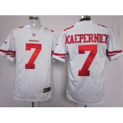 Nike San Francisco 49ers #7 Colin Kaepernick White Game Jerseys