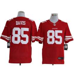 Nike San Francisco 49ers #85 Vernon Davis Red Jerseys