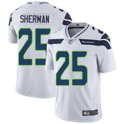 Nike Seattle Seahawks #25 Richard Sherman White NFL Vapor Untouchable Limited Jersey