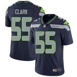 Nike Seattle Seahawks #55 Frank Clark Steel Blue Team Color NFL Vapor Untouchable Limited Jersey