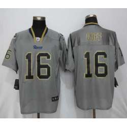 Nike St. Louis Rams #16 Goff Lights Out Gray Elite Stitched NFL Jersey