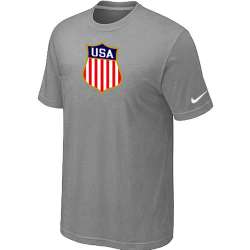 Nike Team USA Hockey Winter Olympics KO Collection Locker Room T-Shirt L.Grey