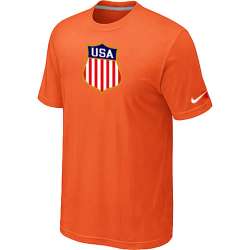 Nike Team USA Hockey Winter Olympics KO Collection Locker Room T-Shirt Orange
