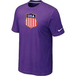 Nike Team USA Hockey Winter Olympics KO Collection Locker Room T-Shirt Purple