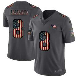 Nike Titans 8 Marcus Mariota 2019 Salute To Service USA Flag Fashion Limited Jersey Dyin
