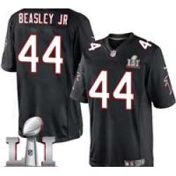 Nike Vic Beasley Men's Black Limited Jersey #44 NFL Alternate Atlanta Falcons Super Bowl LI 51