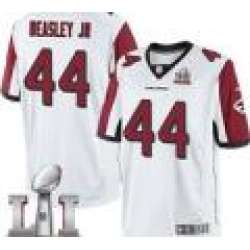 Nike Vic Beasley Men's White Limited Jersey #44 NFL Road Atlanta Falcons Super Bowl LI 51