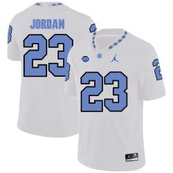 North Carolina Tar Heels 23 Michael Jordan White College Football Jersey Dzhi