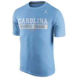 North Carolina Tar Heels Nike Basketball Practice Performance WEM T-Shirt - Carolina Blue
