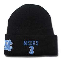 North Carolina Tar Heels #3 Kennedy Meeks Black College Basketball Knit Hat