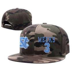 North Carolina Tar Heels #3 Kennedy Meeks Camo College Basketball Adjustable Hat