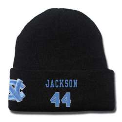 North Carolina Tar Heels #44 Justin Jackson Black College Basketball Knit Hat