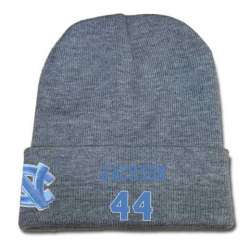 North Carolina Tar Heels #44 Justin Jackson Gray College Basketball Knit Hat