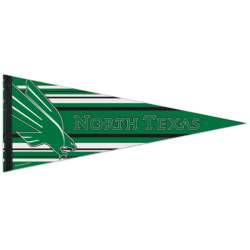 North Texas Mean Green Pennant 12x30 Premium Style - Special Order