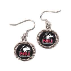 Northern Illinois Huskies Earrings Round Style - Special Order