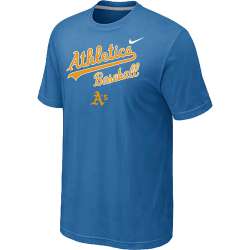 Oakland Athletics 2014 Home Practice T-Shirt - light Blue