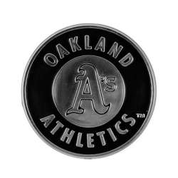 Oakland Athletics Auto Emblem - Silver - Special Order