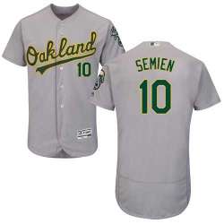 Oakland Athletics #10 Marcus Semien Gray Flexbase Stitched Jersey DingZhi