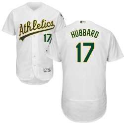 Oakland Athletics #17 Glenn Hubbard White Flexbase Stitched Jersey DingZhi
