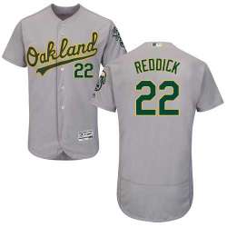 Oakland Athletics #22 Josh Reddick Gray Flexbase Stitched Jersey DingZhi