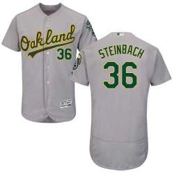Oakland Athletics #36 Terry Steinbach Gray Flexbase Stitched Jersey DingZhi