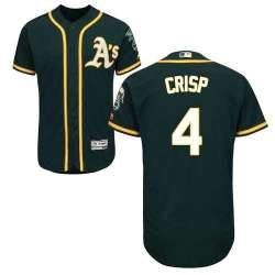 Oakland Athletics #4 Coco Crisp Green Flexbase Stitched Jersey DingZhi