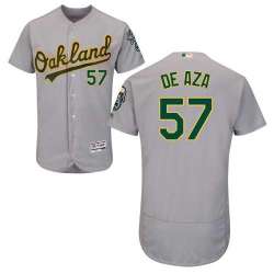 Oakland Athletics #57 Alejandro De Aza Gray Flexbase Stitched Jersey DingZhi