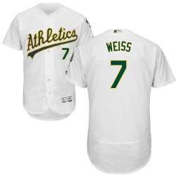 Oakland Athletics #7 Walt Weiss White Flexbase Stitched Jersey DingZhi