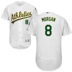 Oakland Athletics #8 Joe Morgan White Flexbase Stitched Jersey DingZhi