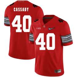 Ohio State Buckeyes 40 Howard Cassady Red Diamond Nike Logo College Football Jersey Dzhi