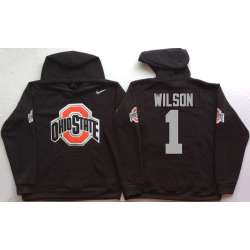 Ohio State Buckeyes #1 Dontre Wilson Black Men's Pullover Stitched Hoodie