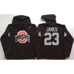 Ohio State Buckeyes #23 Lebron James Black Men's Pullover Stitched Hoodie