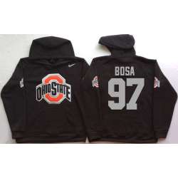 Ohio State Buckeyes #97 Joey Bosa Black Men's Pullover Stitched Hoodie