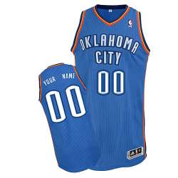 Oklahoma City Thunder Custom blue Road Jerseys