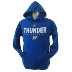 Oklahoma City Thunder Team Logo Blue Pullover Hoody