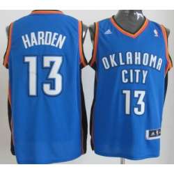 Oklahoma City Thunder #13 James Harden Revolution 30 Swingman Blue Jerseys
